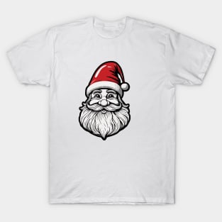 Santa Clause Ink sketch in a Sticker style T-Shirt